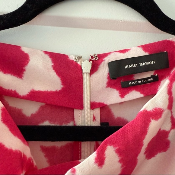 Isabel Marant pink & white leopard animal print Carley dress - Medium (FR 44) - Picture 9 of 12